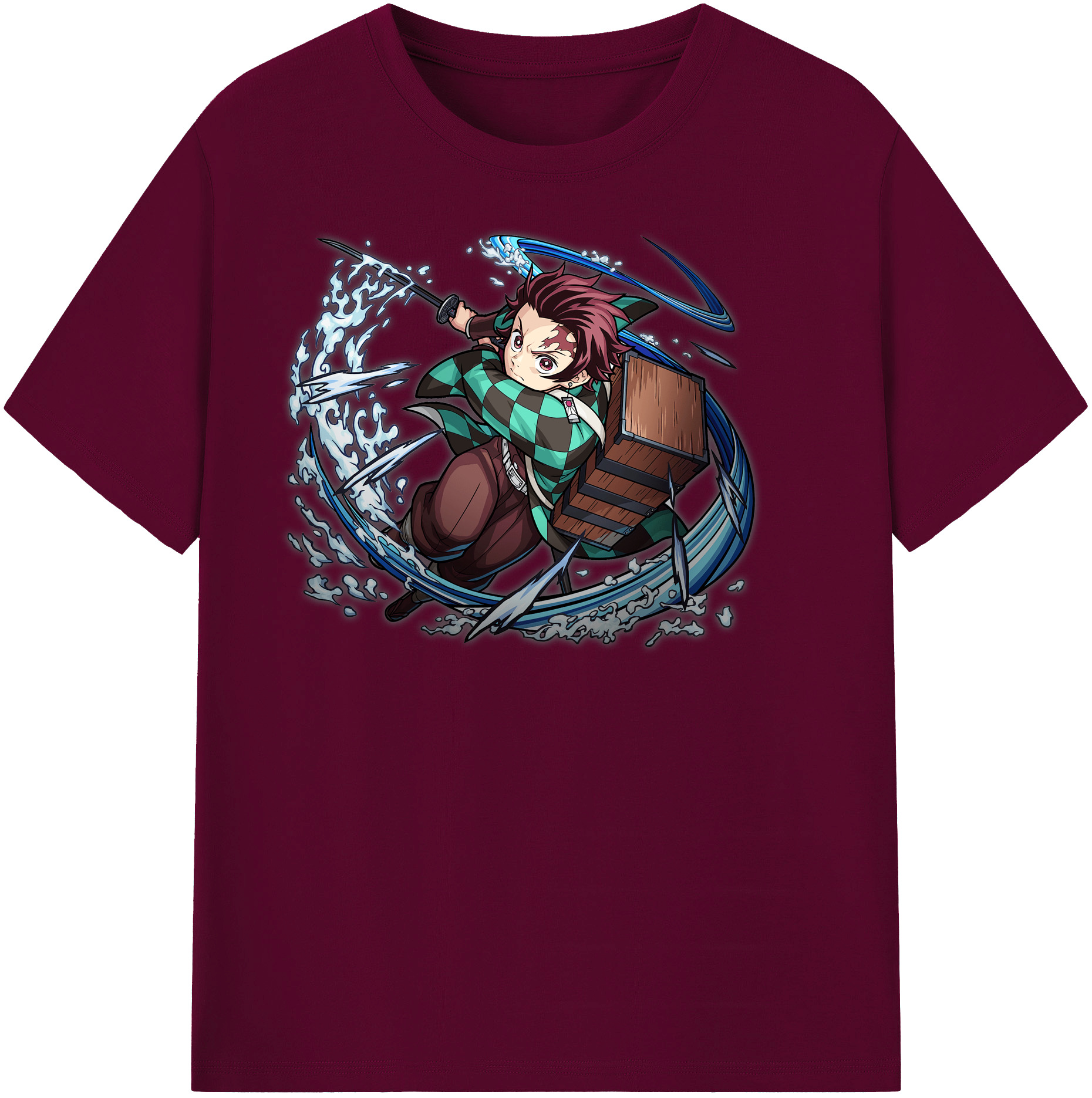 （画像用） 鬼滅の刃 竈門 炭治郎／かまど たんじろう Kamado Tanjirou レディースカジュアルプリントTシャツ（綿100％）